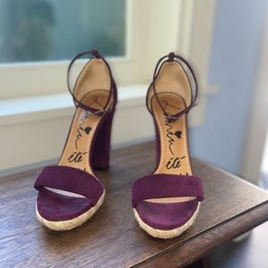 LANVIN Ankle Strap Sandals, Size 39, 9